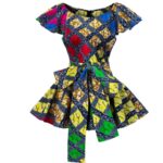 Ankara Print Peplum Top