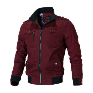 Burgundy Zip Jacket