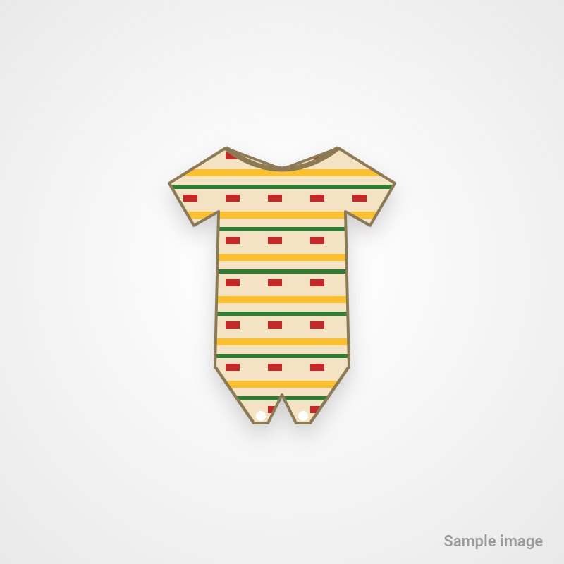 Baby Kente Print Romper (sample image)