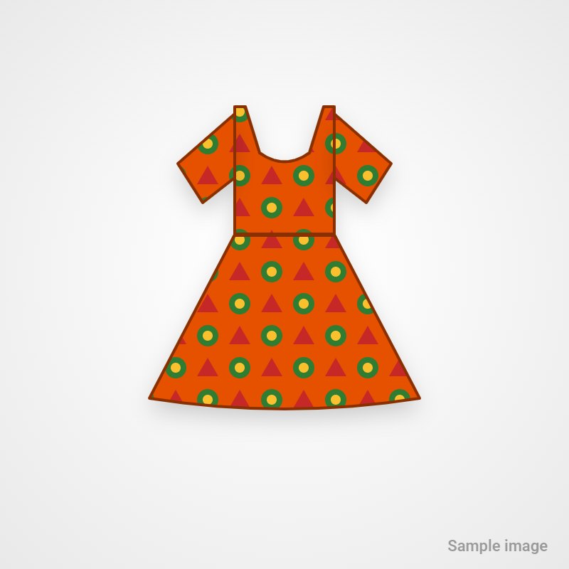 Girls' Ankara Twirl Dress (sample image)
